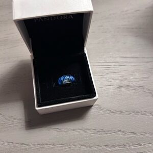 PANDORA Murano glass retired charm “zig zag” design